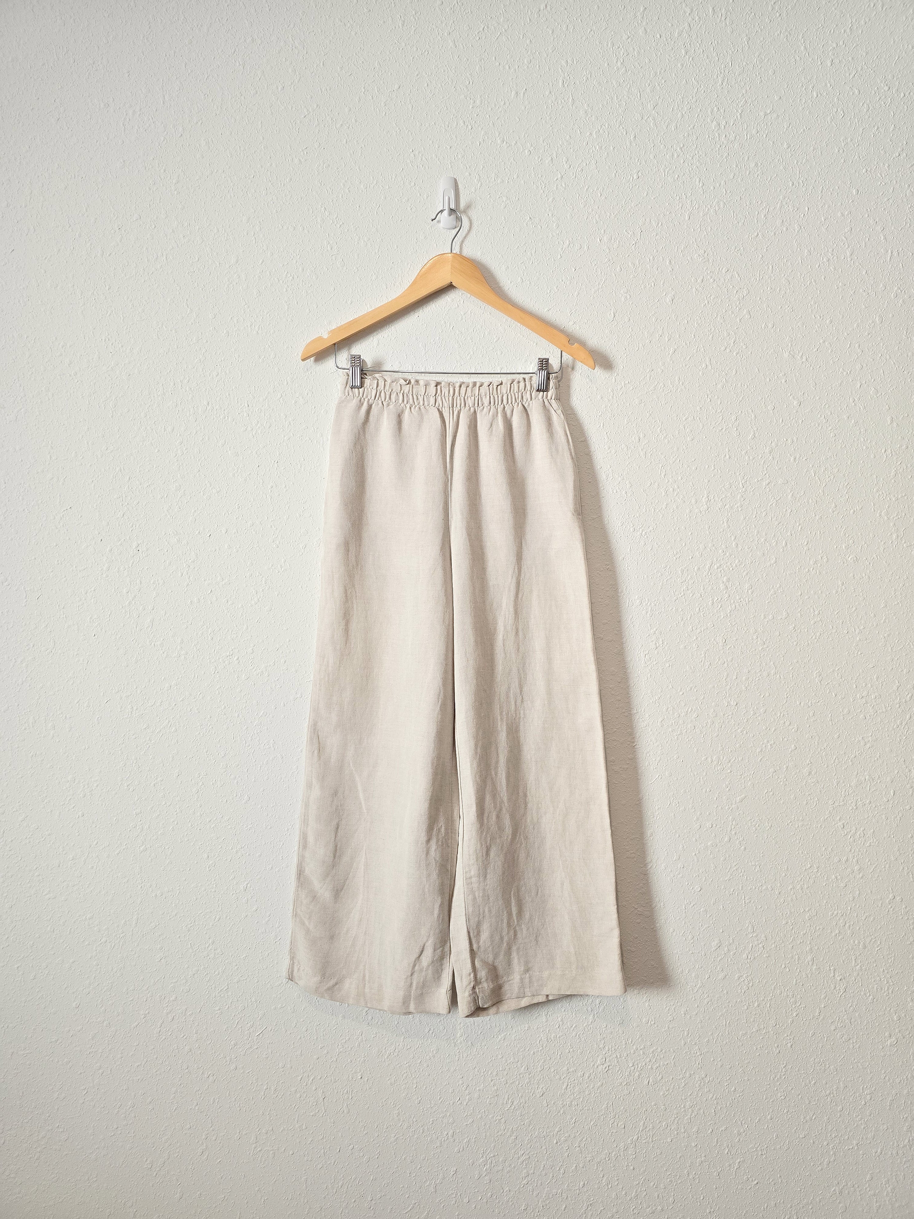 Wide Leg Linen Pants (XS)