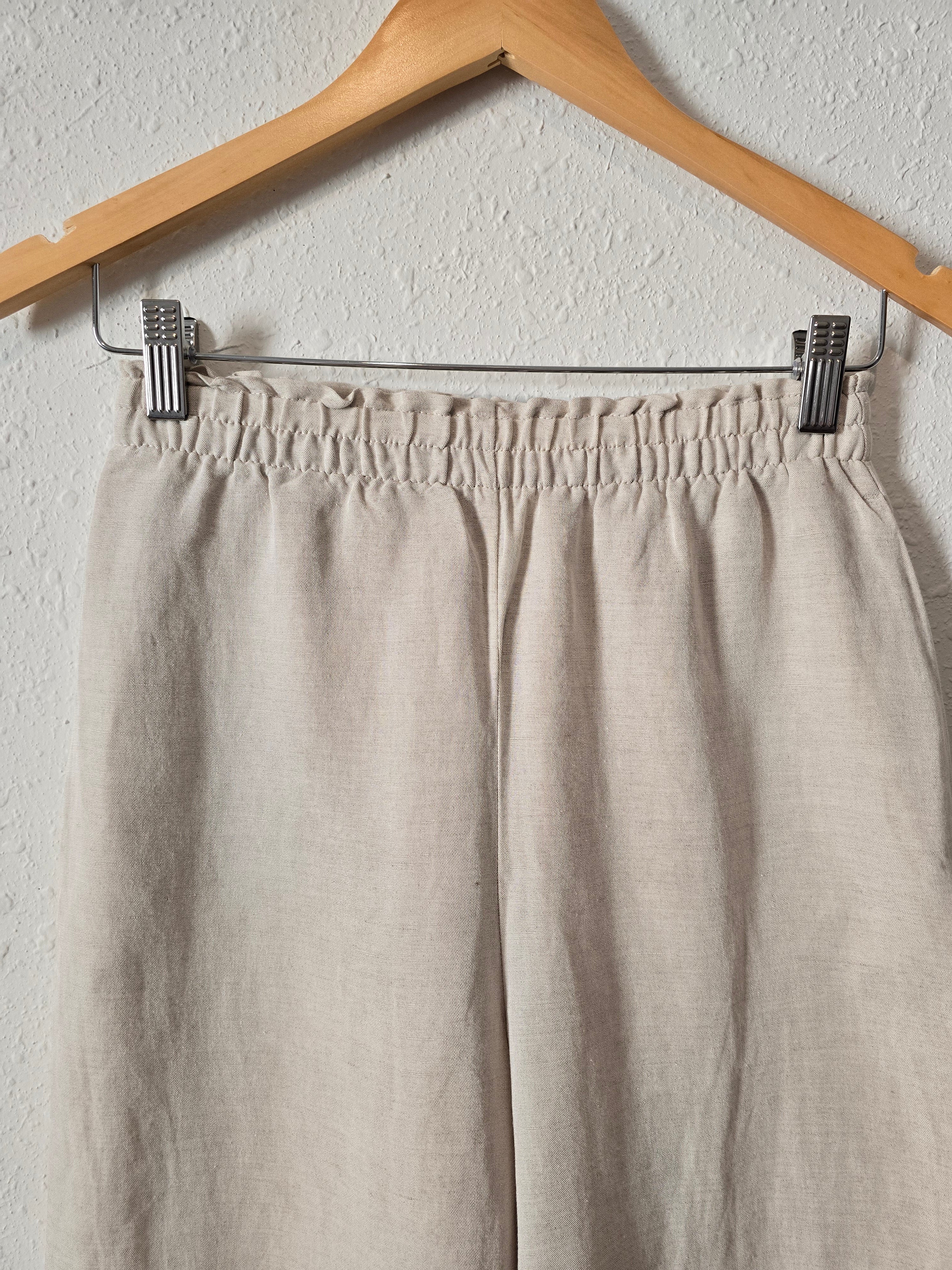 Wide Leg Linen Pants (XS)