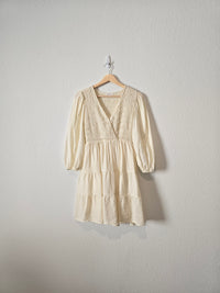 Neutral Smocked Dress (L)