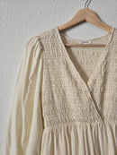 Neutral Smocked Dress (L)