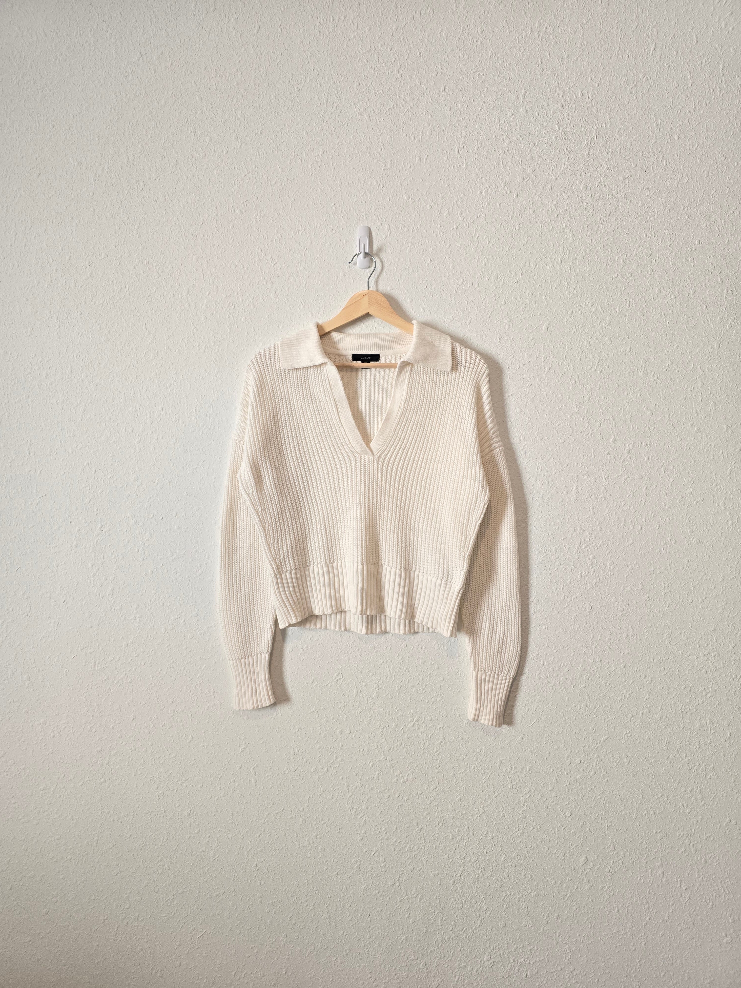 J.Crew Collared V Neck Sweater (XS)