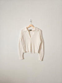 J.Crew Collared V Neck Sweater (XS)