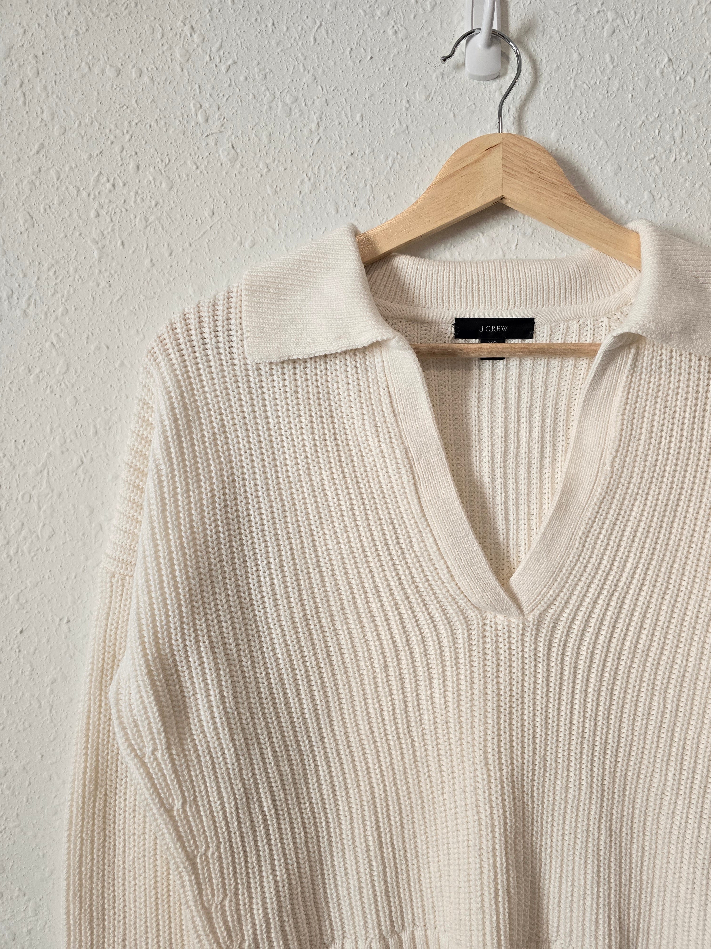 J.Crew Collared V Neck Sweater (XS)