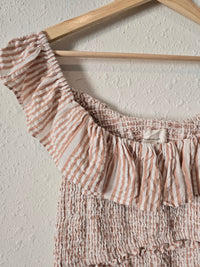 Anthropologie Ruffle Smocked Top (XL)