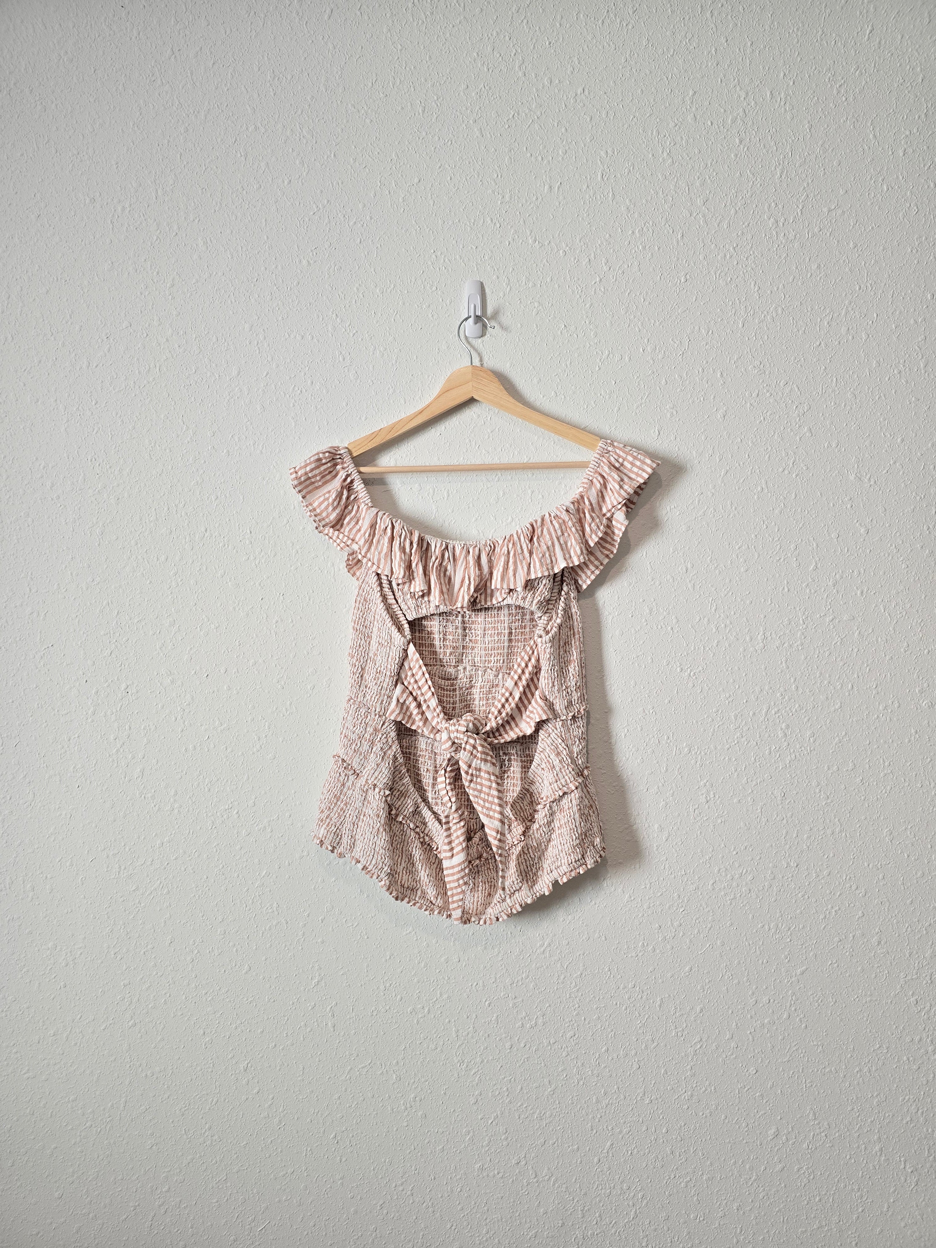 Anthropologie Ruffle Smocked Top (XL)