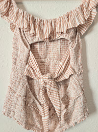 Anthropologie Ruffle Smocked Top (XL)