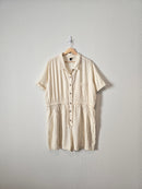 Neutral Linen Utility Romper (XXL)