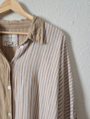 Oversized Linen Button Up (M)