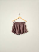 Aerie Brown Linen Shorts (M)