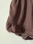 Aerie Brown Linen Shorts (M)