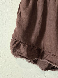 Aerie Brown Linen Shorts (M)