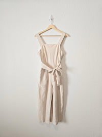 NEW Linen Wide Leg Jumpsuit (XS)