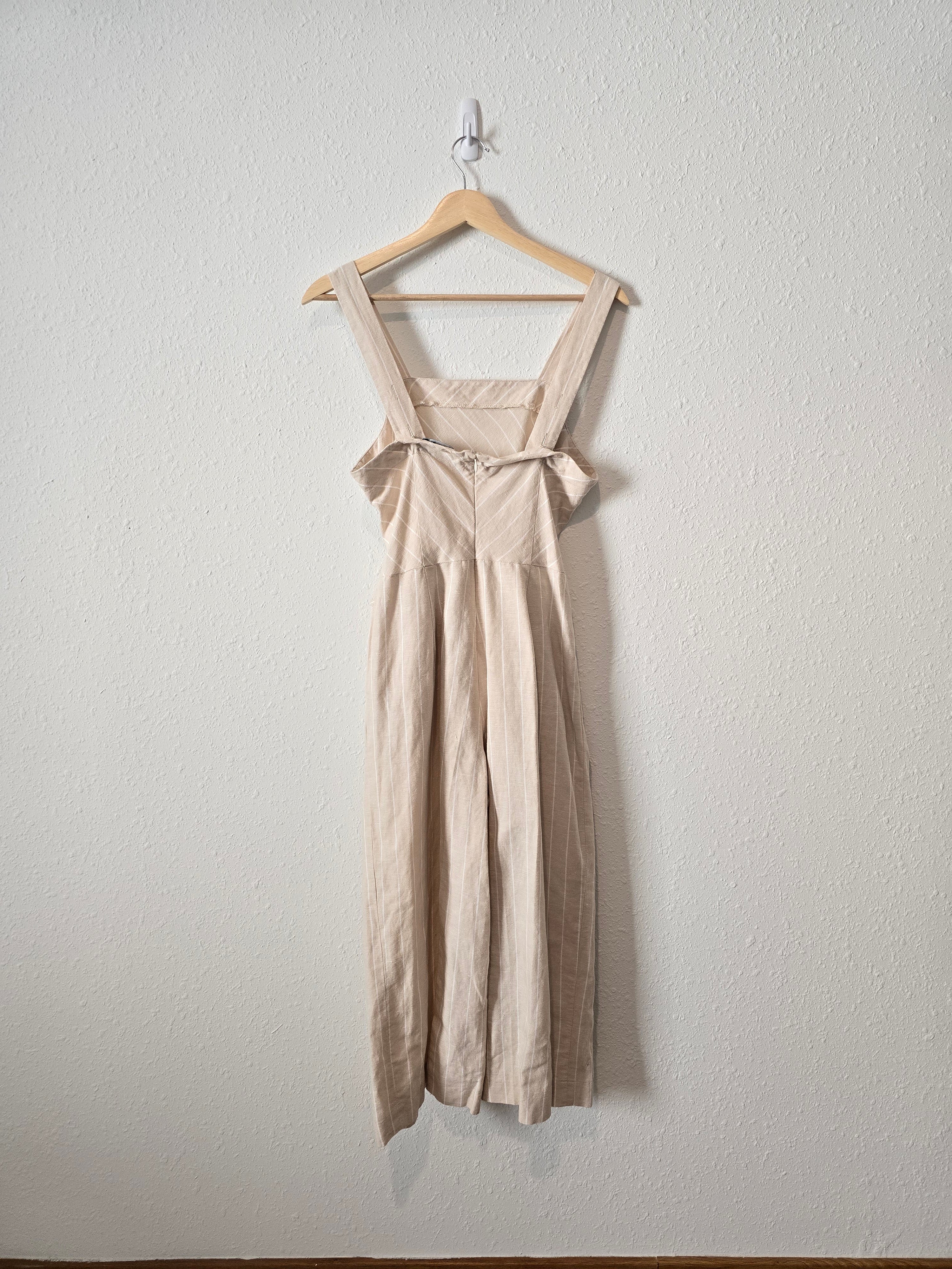 NEW Linen Wide Leg Jumpsuit (XS)