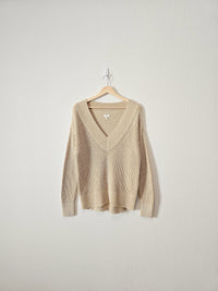 Aerie Neutral Oversized Sweater (XS)