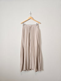 Neutral Beachy Maxi Skirt (S)