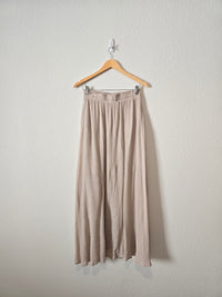 Neutral Beachy Maxi Skirt (S)