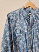 Floral Denim Coveralls (L)