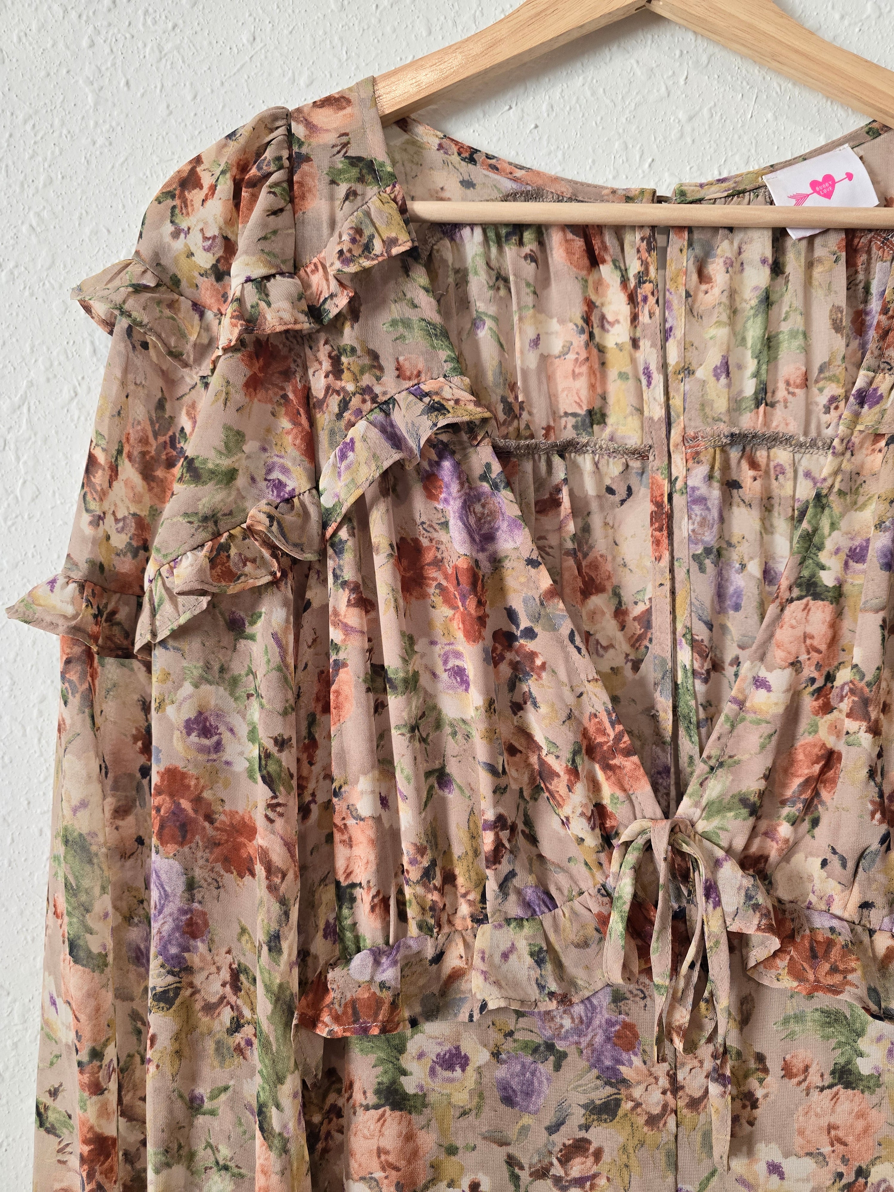 Buddy Love Floral Maxi Dress (S)