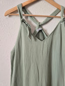 Zara Green Gauze Jumpsuit (M)