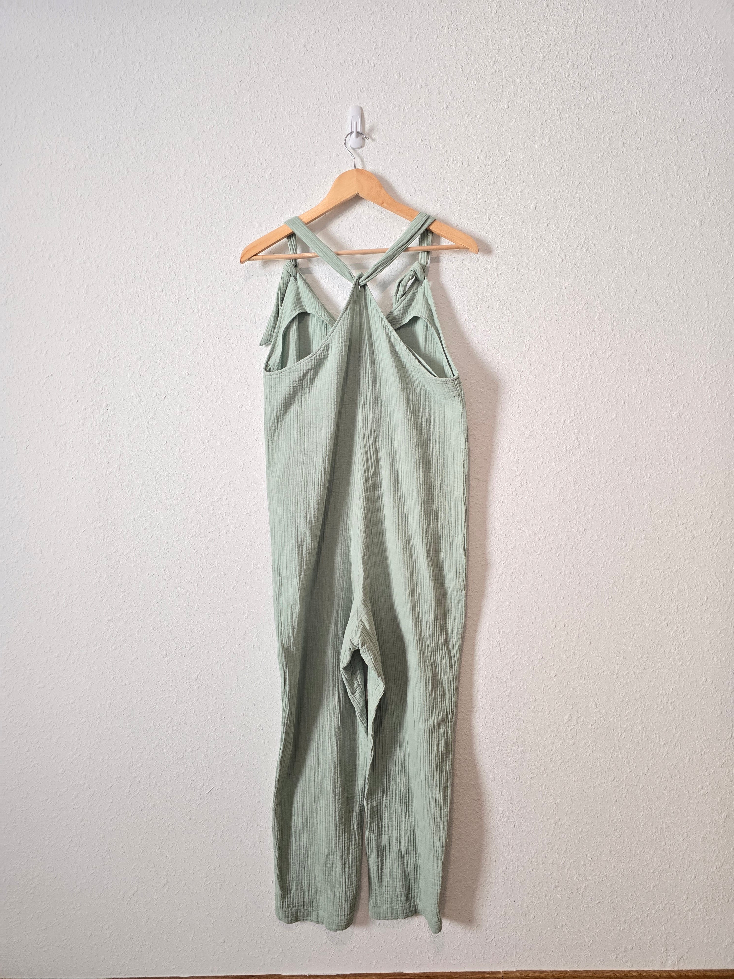 Zara Green Gauze Jumpsuit (M)