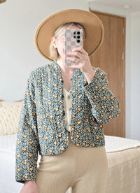 Floral Quilted Jacket (M)