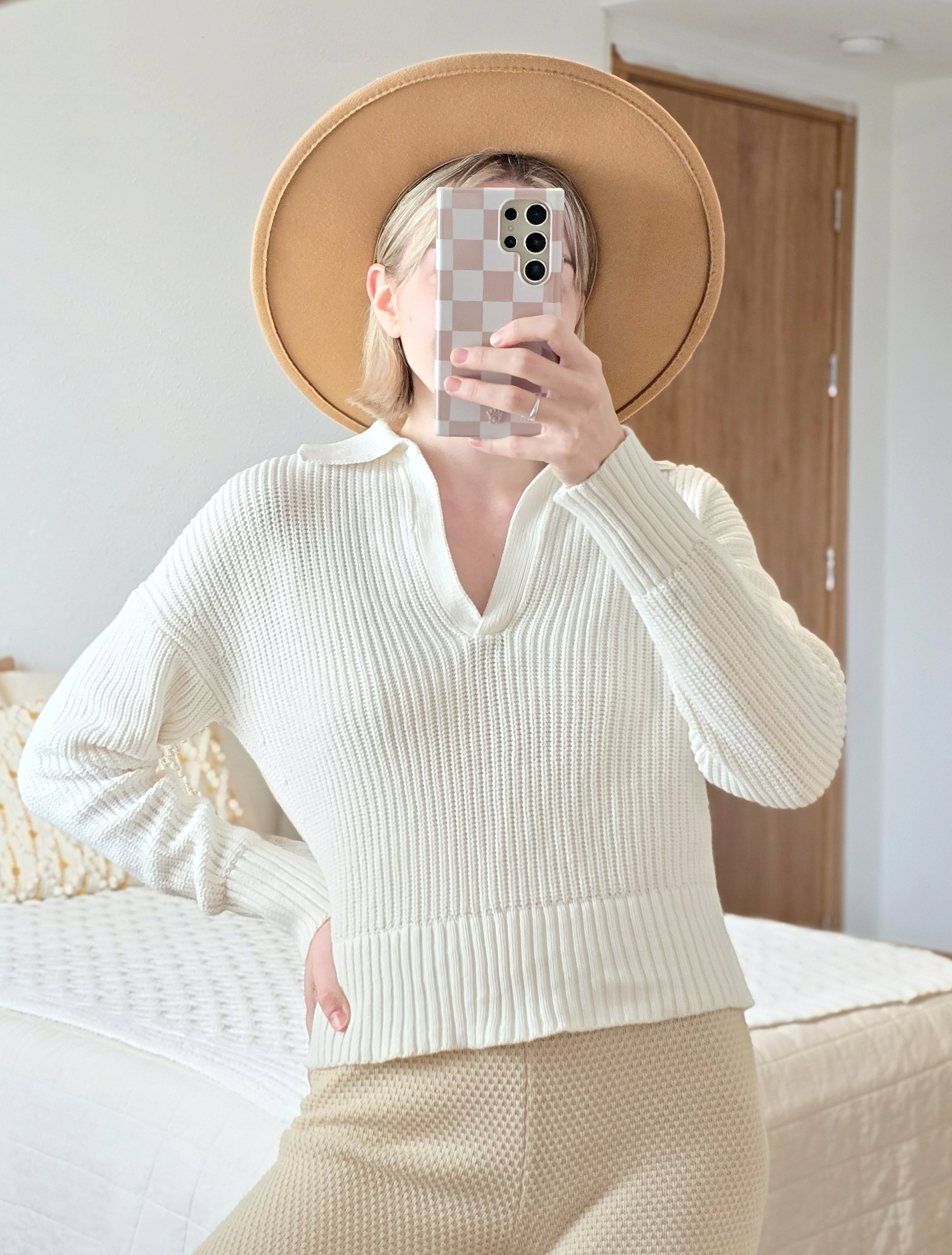 J.Crew Collared V Neck Sweater (XS)