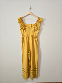 Madewell Yellow Eyelet Jumpsuit (4)