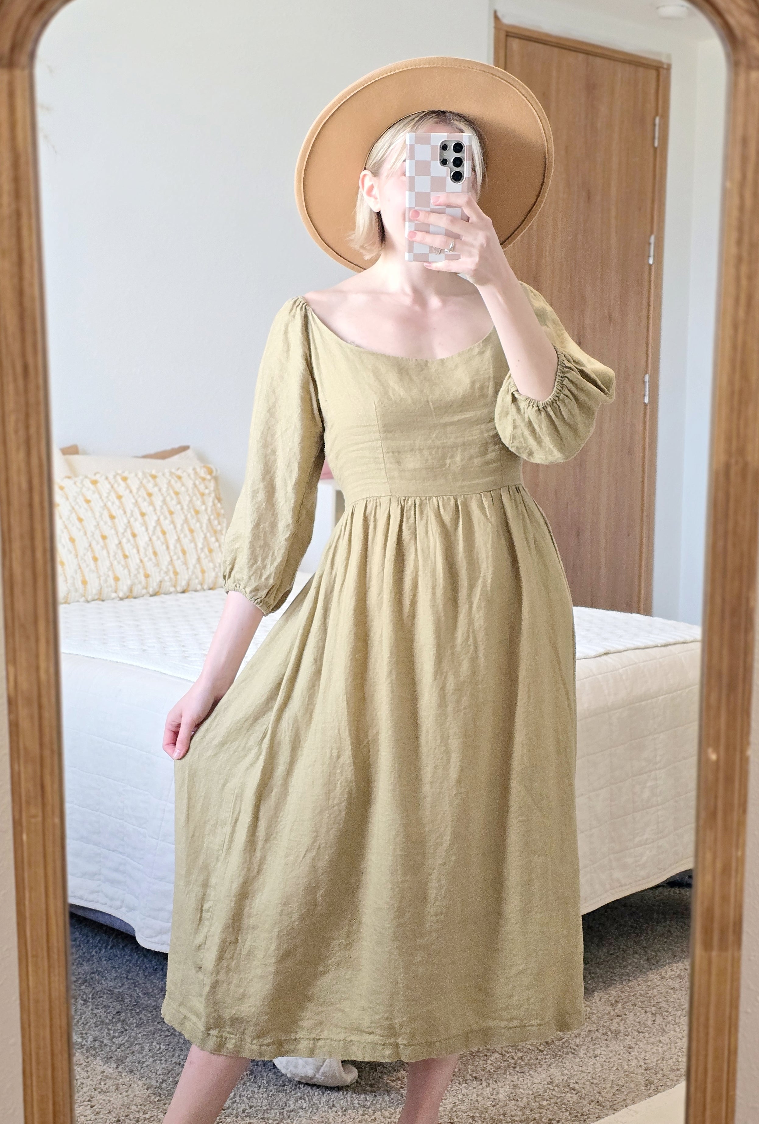 Kara Thoms Linen Midi Dress (L)