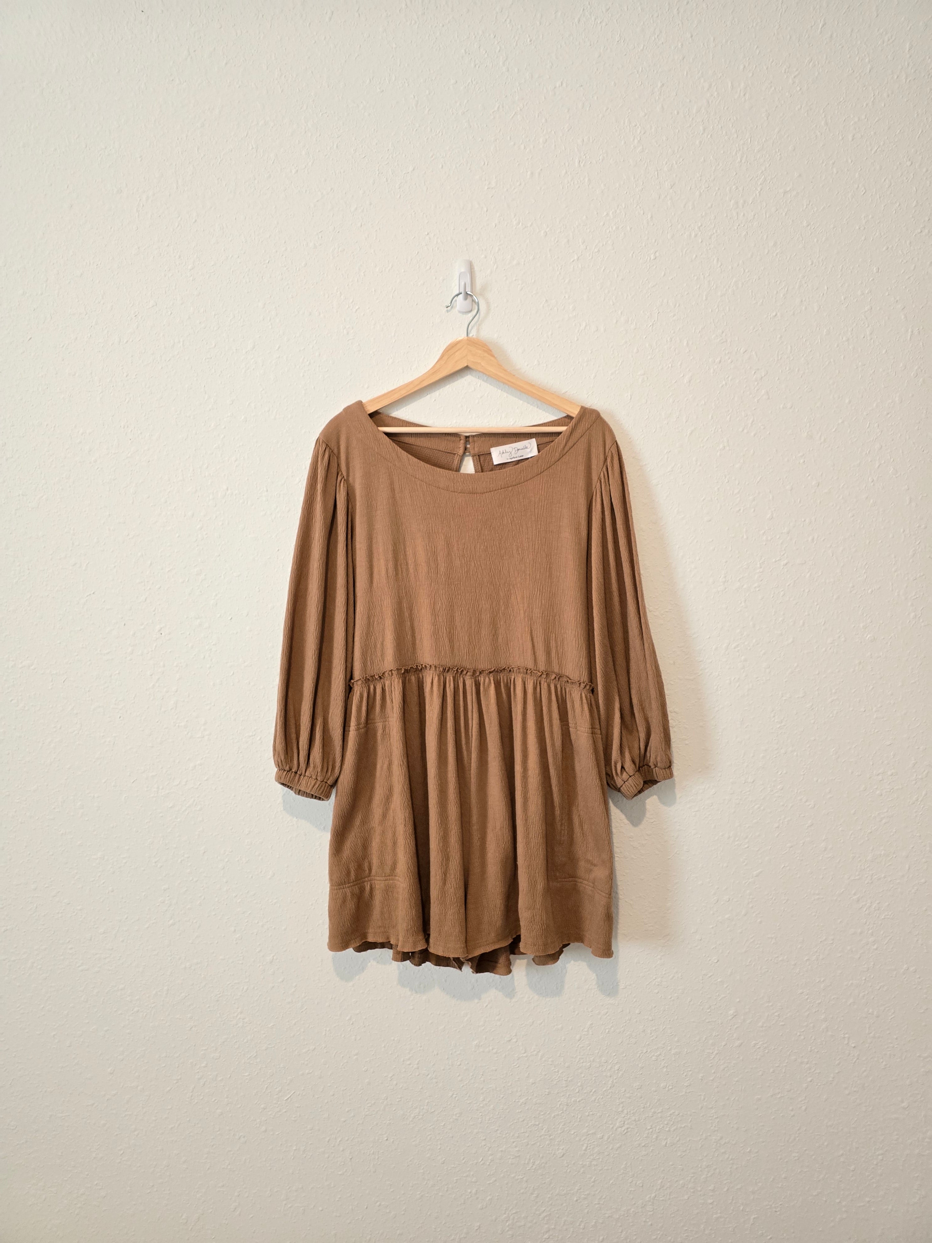 Brown Oversized Romper (M)