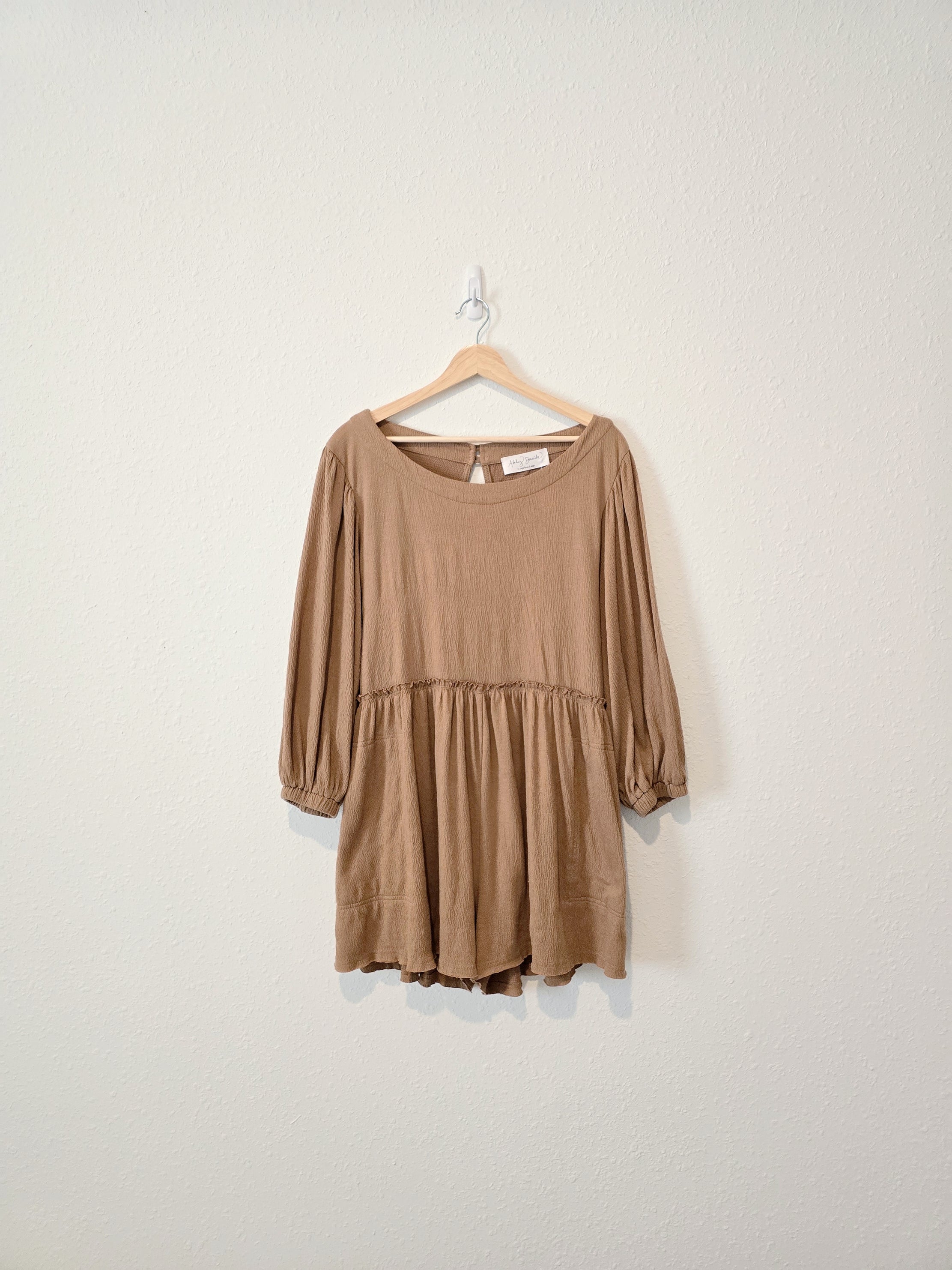 Brown Oversized Romper (M)