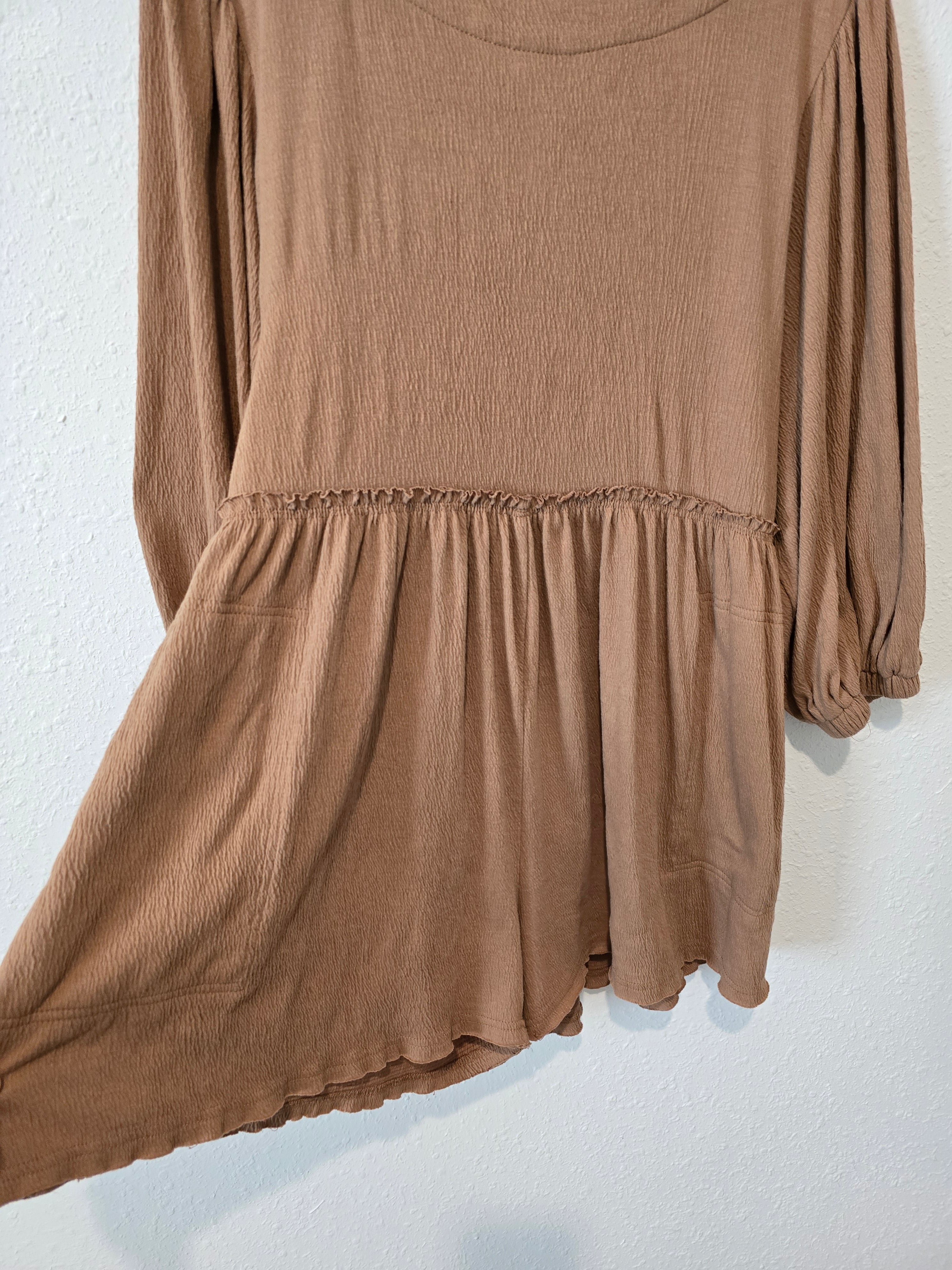 Brown Oversized Romper (M)