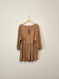 Brown Oversized Romper (M)