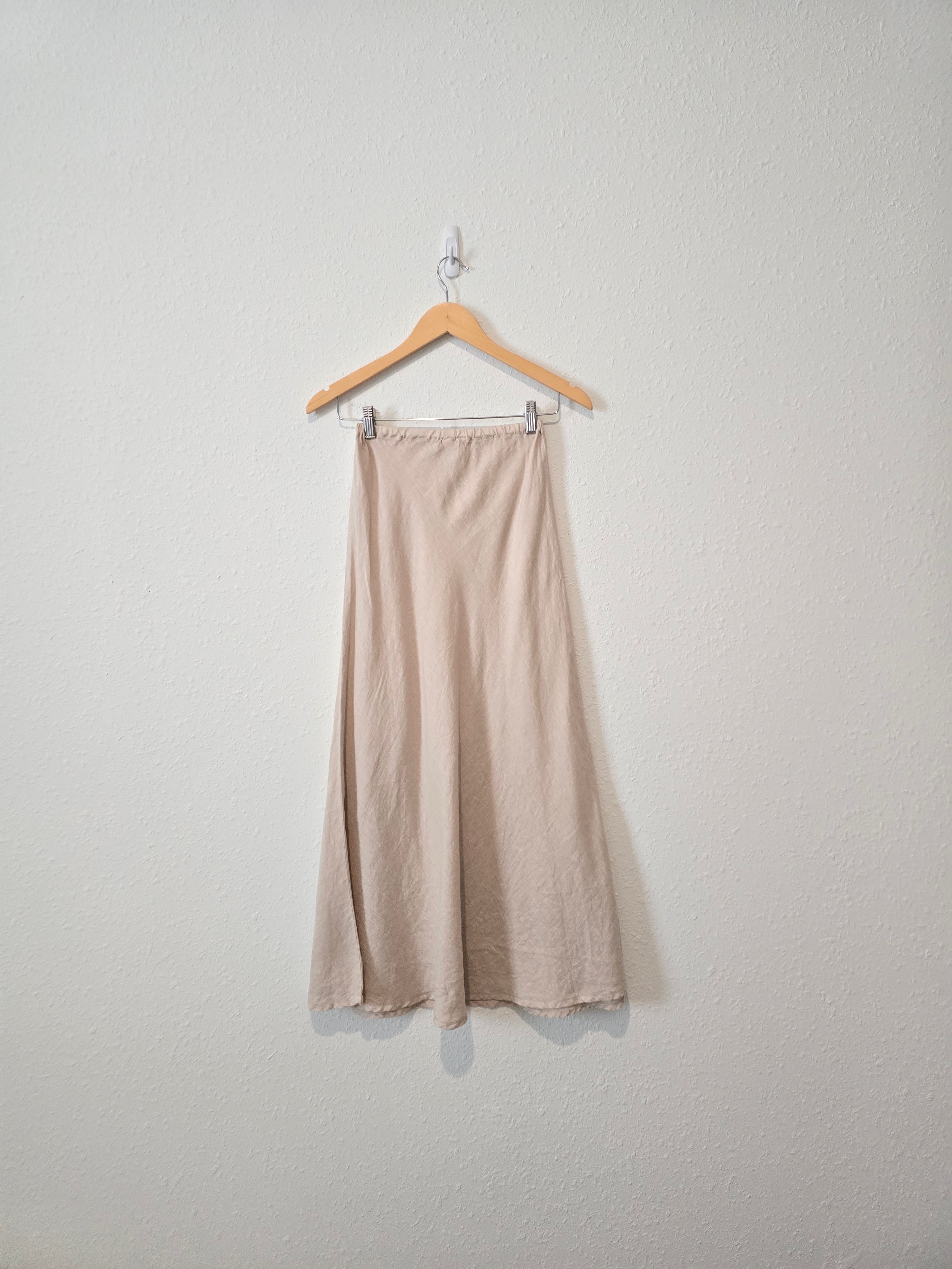 CP Shades Linen Midi Skirt (XS)