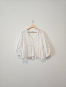 Puff Sleeve Babydoll Top (M)