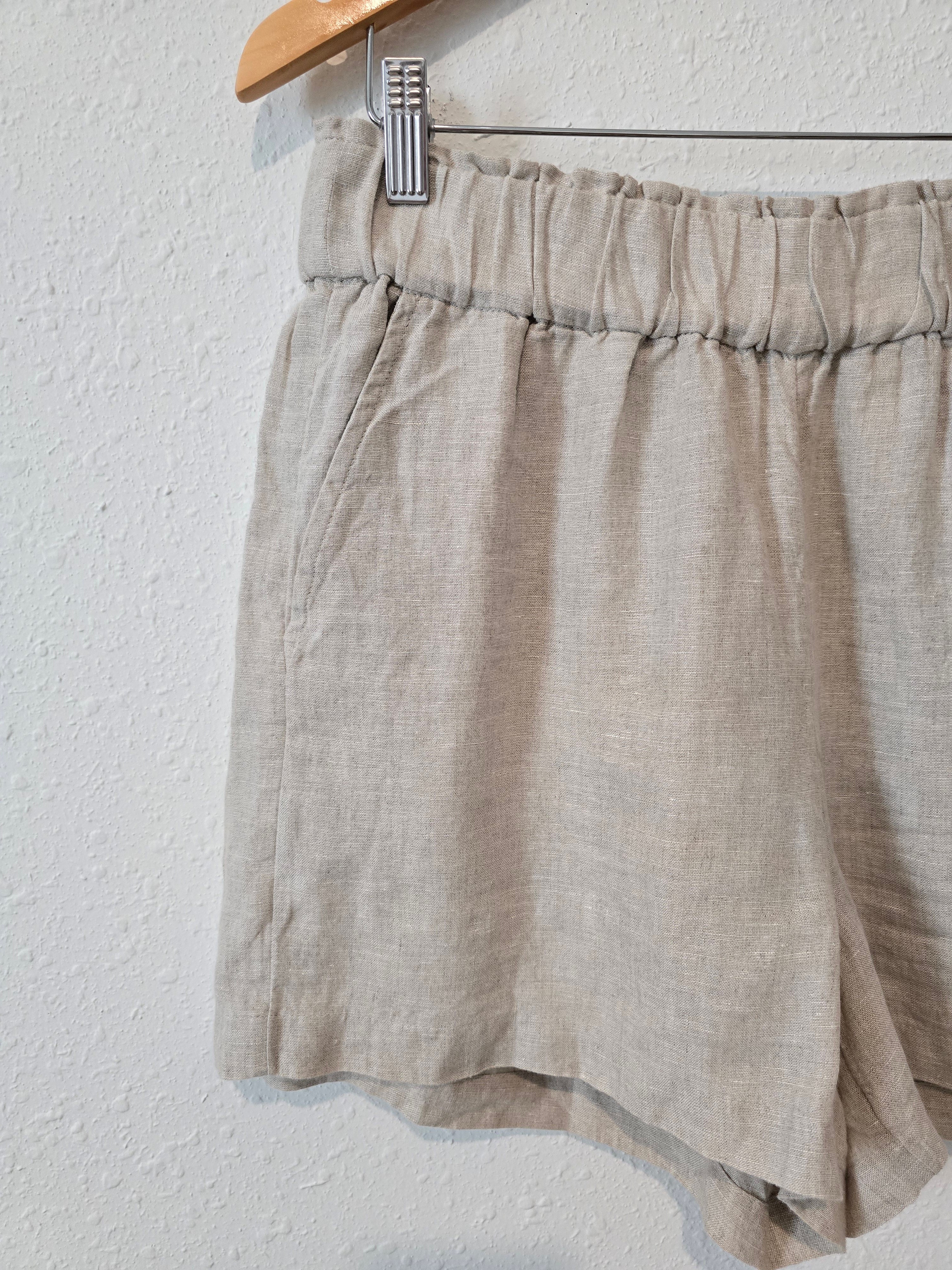 J.Crew Pull On Linen Shorts (M)