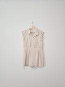 Anthropologie Button Up Romper (M)