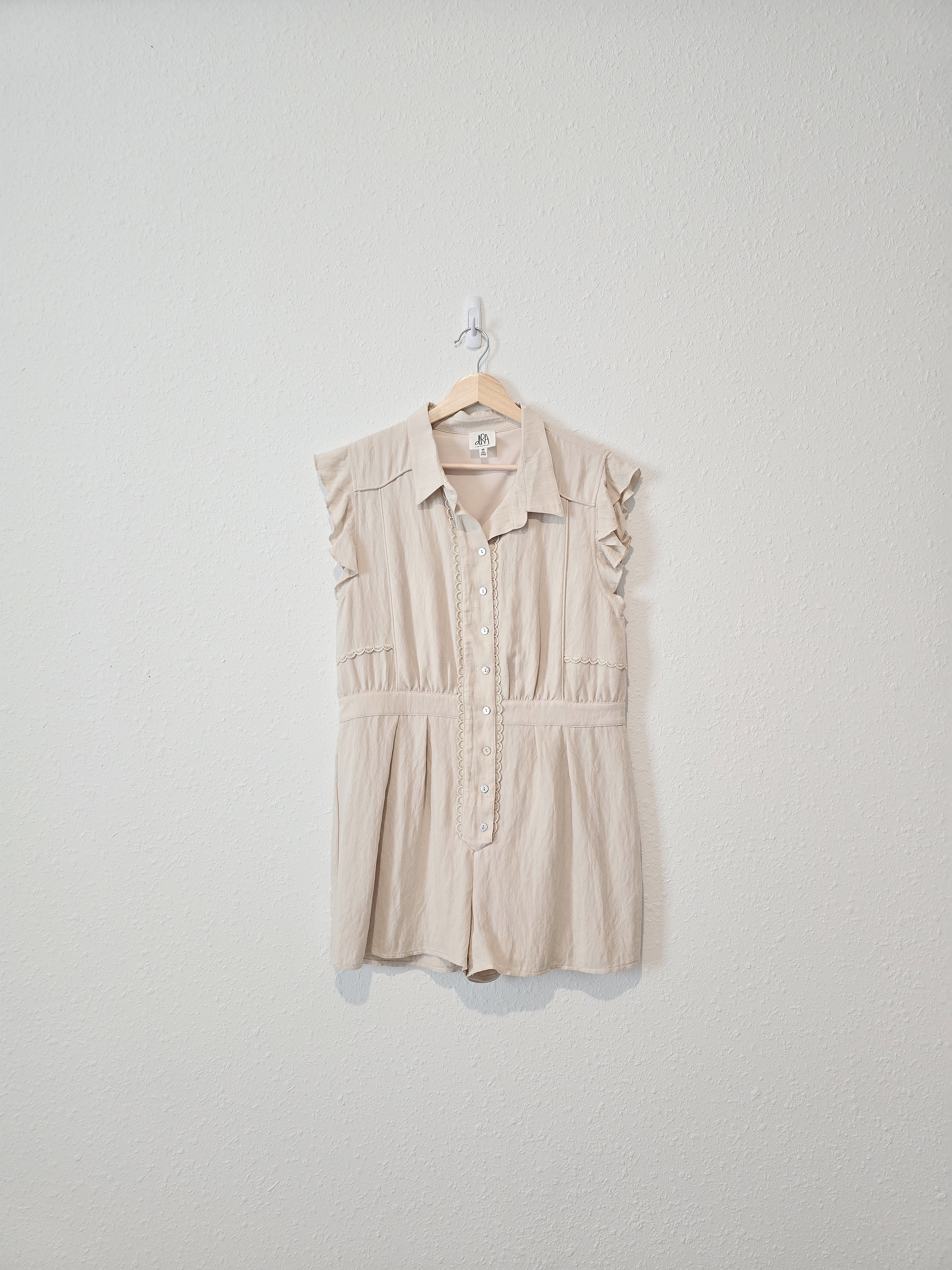 Anthropologie Button Up Romper (M)