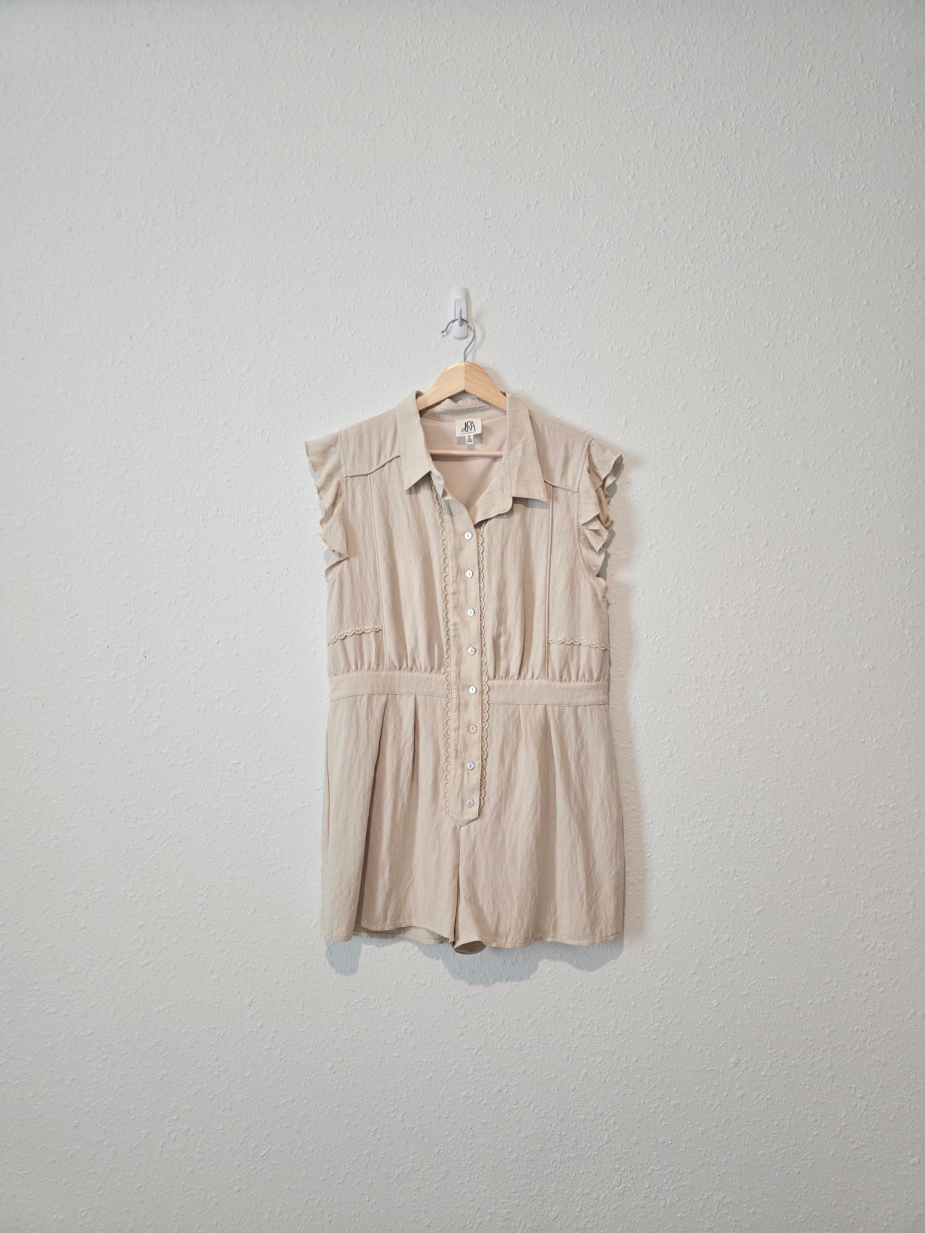 Anthropologie Button Up Romper (M)