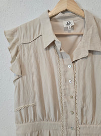 Anthropologie Button Up Romper (M)