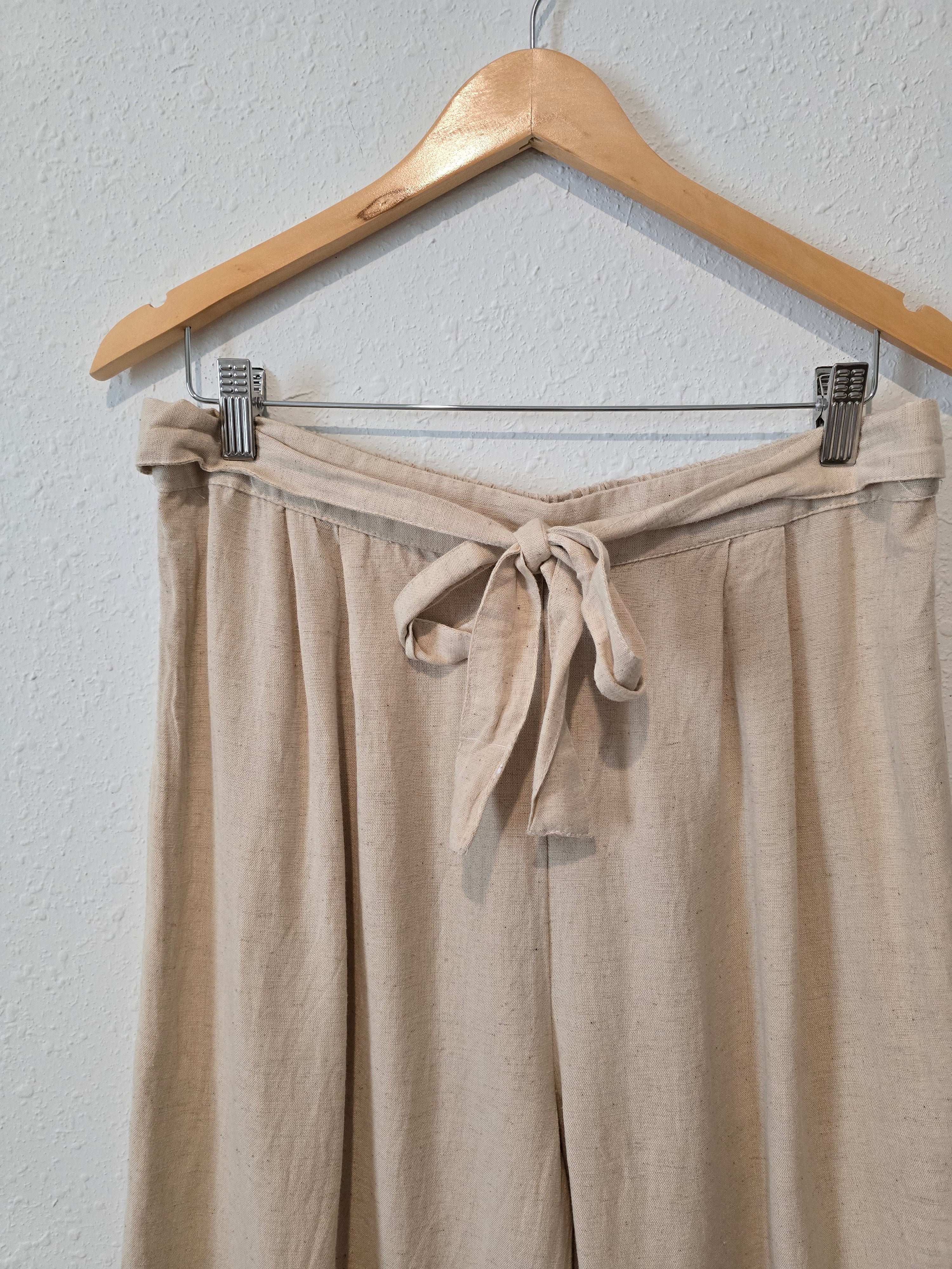 Wide Leg Flowy Pants (XL)