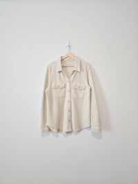 Ribbed Button Up Shacket (M)