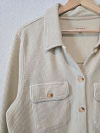 Ribbed Button Up Shacket (M)