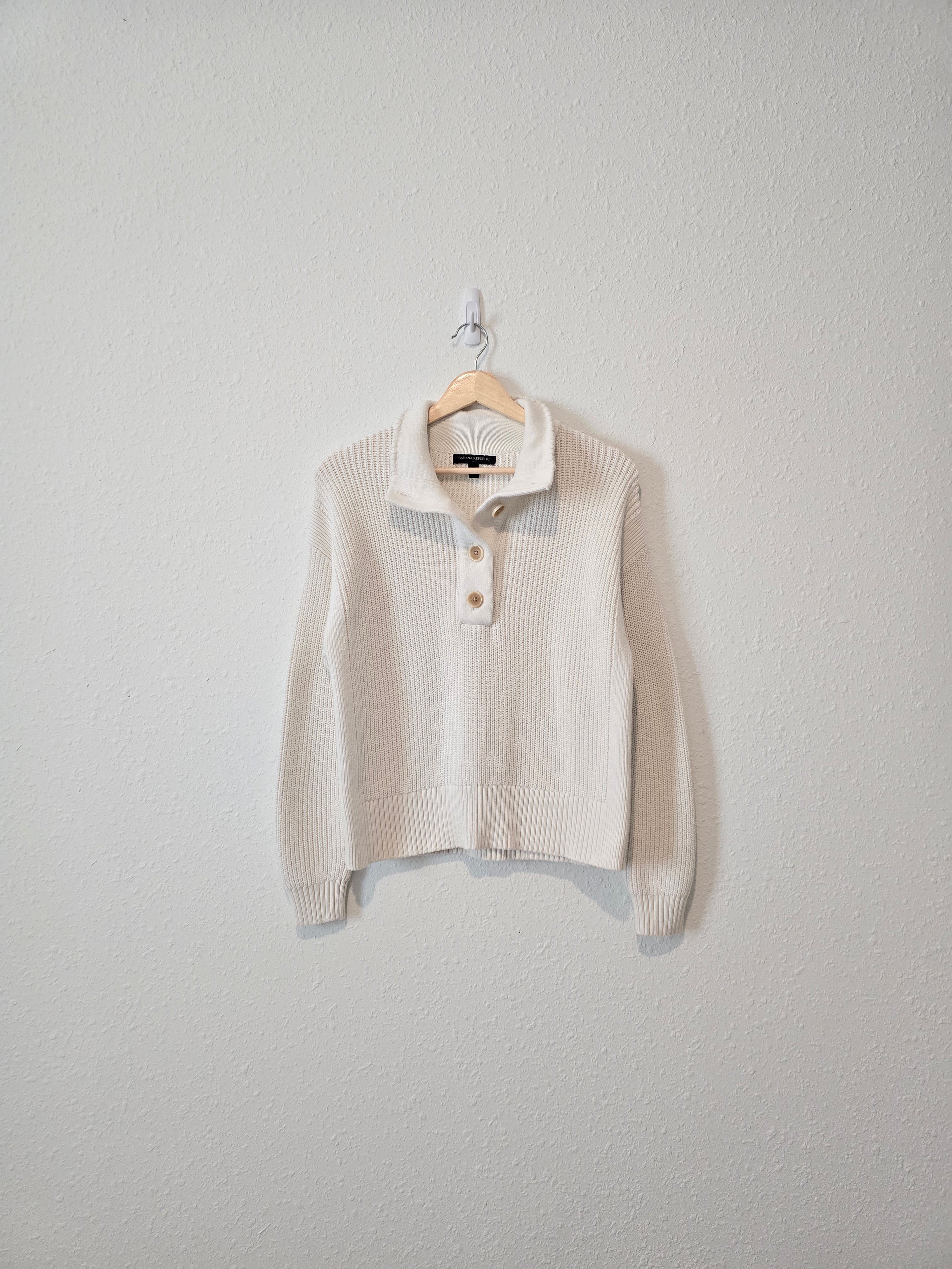 Mock Neck Knit Sweater (M)