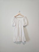 White Gauzy Tiered Dress (XL)