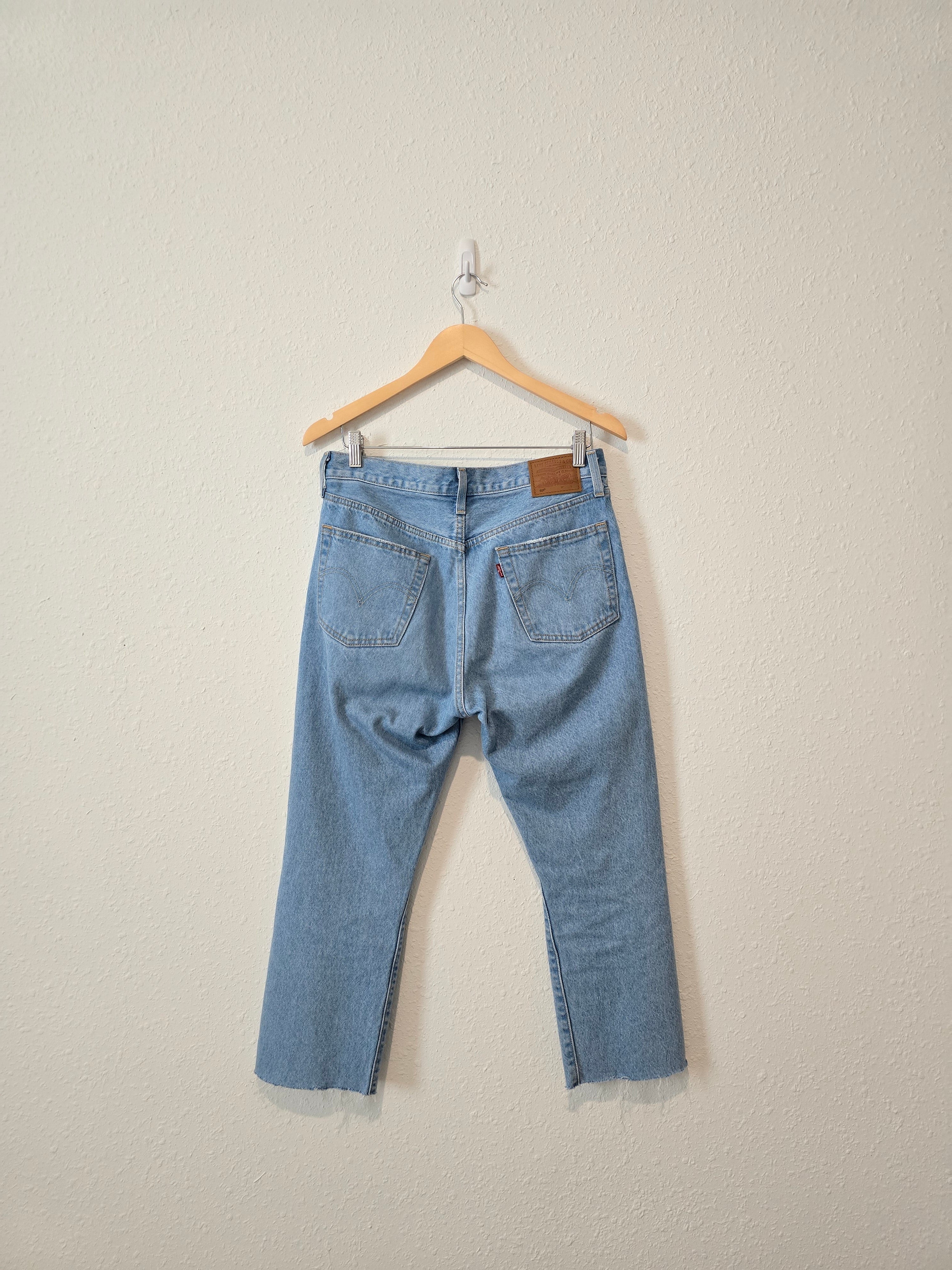 Levi's 501 Straight Crop Jeans (28)