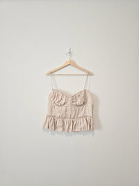 NEW Corset Linen Blend Tank (L)