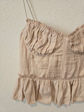 Load image into Gallery viewer, NEW Corset Linen Blend Tank (L)
