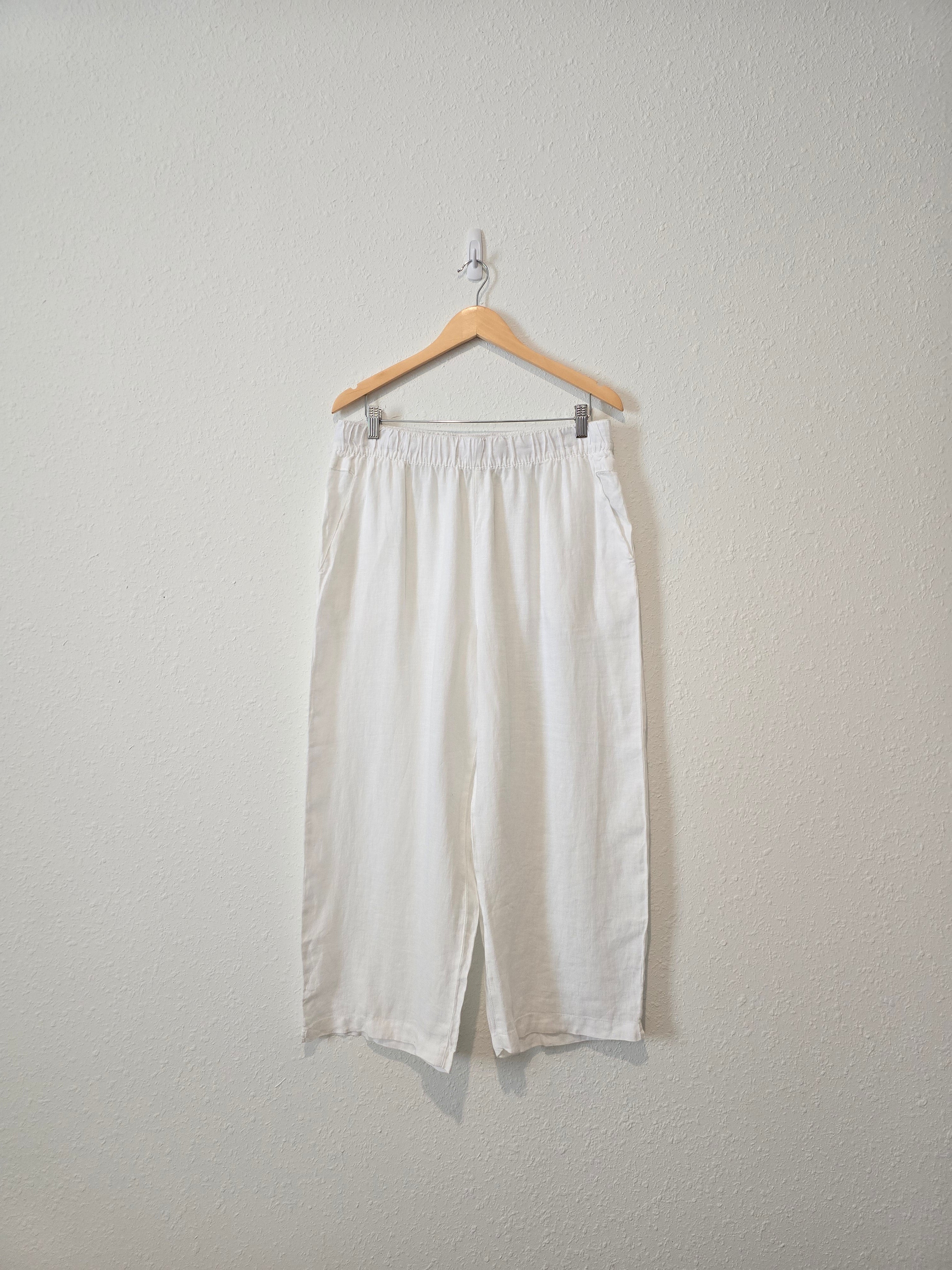 Wide Leg Linen Pants (XL)