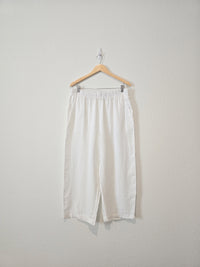 Wide Leg Linen Pants (XL)