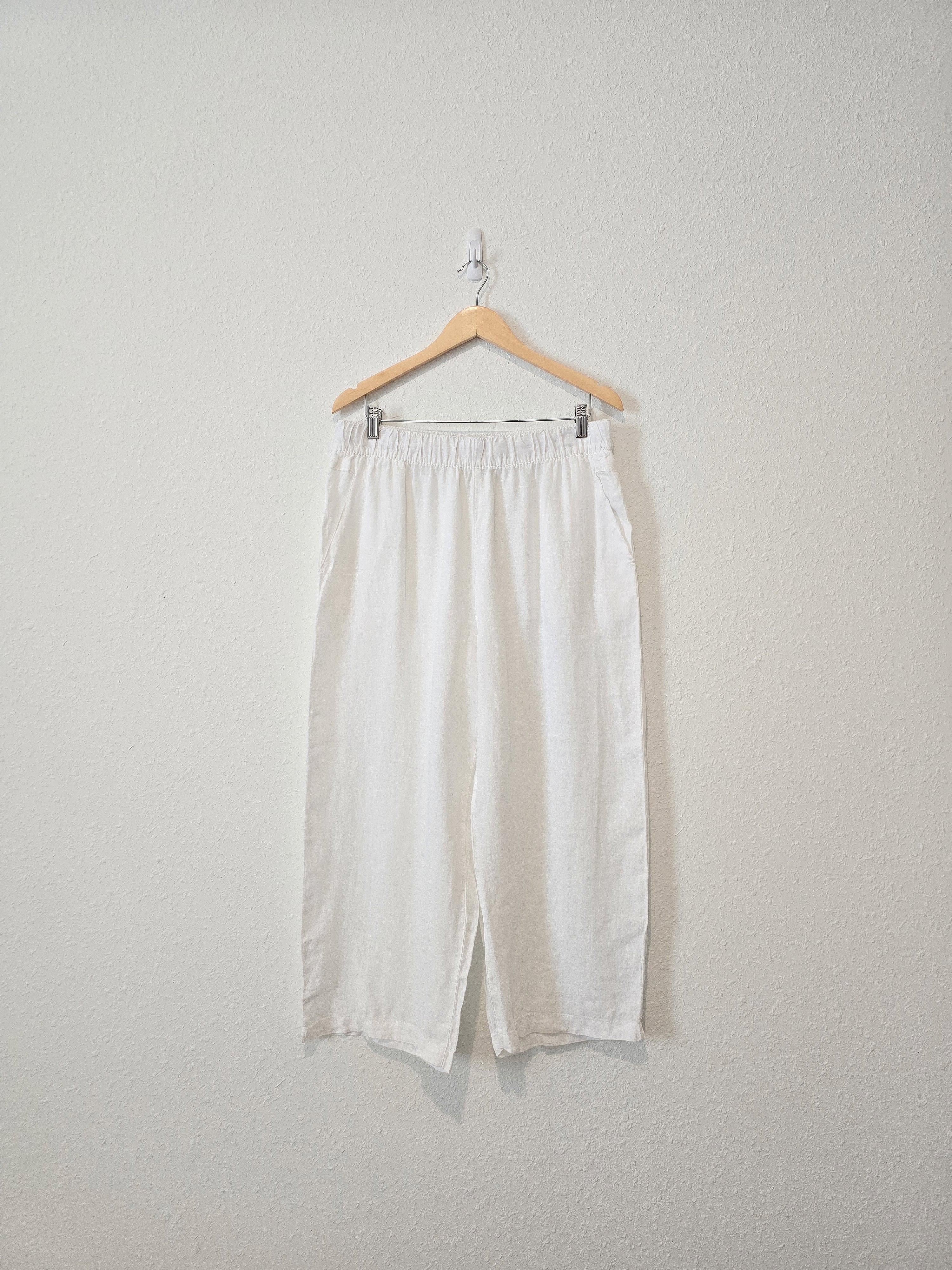 Wide Leg Linen Pants (XL)